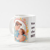 父の日の心と感謝 コーヒーマグカップ (正面左)