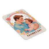 父の日の心と感謝 マグネット (右側)