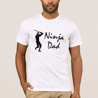 父の日の忍者のパパのTシャツ Tシャツ
