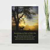 父の日の思い出のカード　詩 カード (正面)