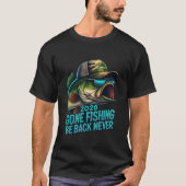 父の日の思い出魚釣りとパパ Tシャツ (正面)