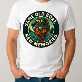 父の日の思い出魚釣りとパパ Tシャツ