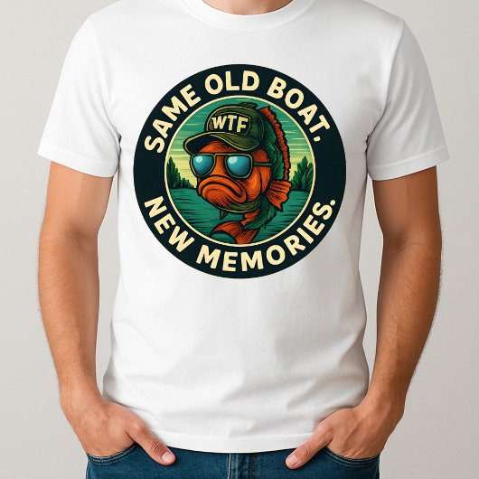 父の日の思い出魚釣りとパパ Tシャツ