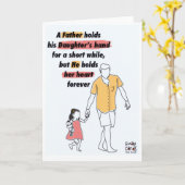 父の日の思い出 - 娘との時間 カード (黄色い花)