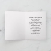 父の日の息子のために。羽毛パターン カード (内部)