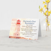 父の日の恵みナンバーズ6:24灯台 カード (黄色い花)