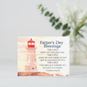 父の日の恵みナンバーズ6:24灯台 ポストカード (スタンド正面)