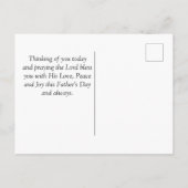 父の日の感動的聖句 ポストカード (裏面)