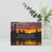 父の日の感動的聖句 ポストカード (スタンド正面)