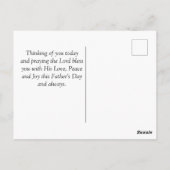 父の日の感動的聖句 ポストカード (裏面)
