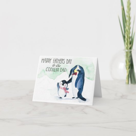 父の日の手塗りカード サンキューカード (正面)