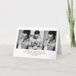 父の日の折り返しグリーティングカード 招待状