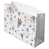 父の日の抱き枕 ラージペーパーバッグ (裏面アングル)