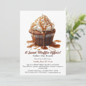 父の日の招待状 – ハートフェルト、おもしろい&カスタム 招待状 (スタンド正面)