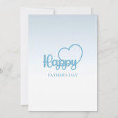 父の日の招待状、父の日のブランチ昼食 招待状 (裏面)