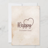 父の日の招待状、父の日の朝食ランチ 招待状 (裏面)