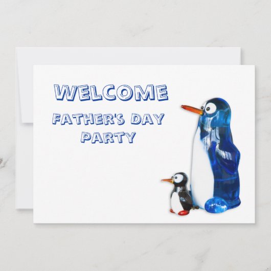 父の日の招待 招待状 (正面)