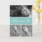 父の日の挨拶の絵札|のポルトガル語 カード (黄色い花)