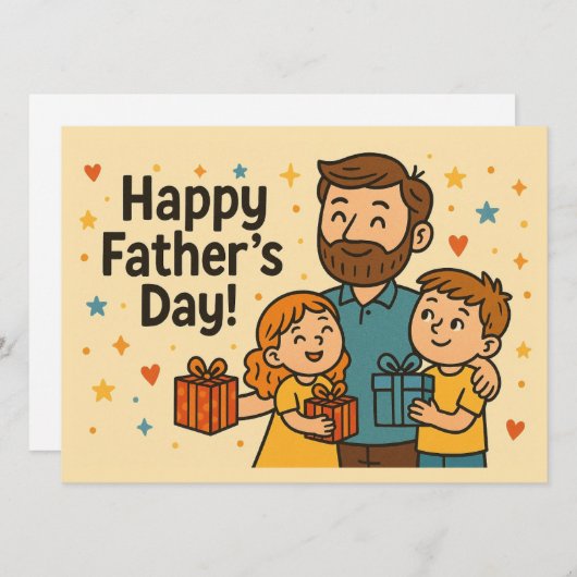 父の日の挨拶カード シーズンカード (正面/裏面)