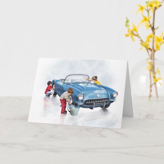 父の日の挨拶状3 カード (黄色い花)