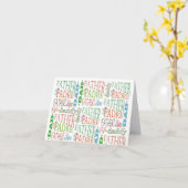 父の日の文言カード カード (黄色い花)