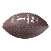 父の日の新しい父の日3フォトコラージュブラウン アメリカンフットボール (回転90)