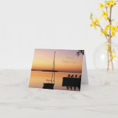 父の日の日没カード カード (黄色い花)