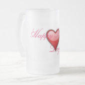 父の日の曇らされたマグ フロストグラスビールジョッキ (正面左)