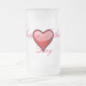 父の日の曇らされたマグ フロストグラスビールジョッキ (中央)