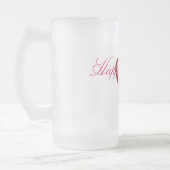 父の日の曇らされたマグ フロストグラスビールジョッキ (左)