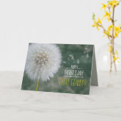 父の日の最も最高のな曾祖父のタンポポの願い カード (黄色い花)