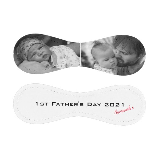 父の日の最初のカスタム写真2 野球ボール (パネル)