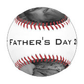 父の日の最初のカスタム写真2 野球ボール (裏面)