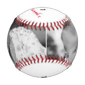 父の日の最初のカスタム写真2 野球ボール (正面)