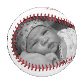 父の日の最初のカスタム写真2 野球ボール (正面左)