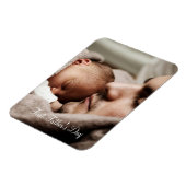 父の日の最初のカスタム写真 マグネット (左側)