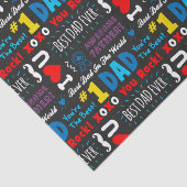 父の日の最高のパパことわざ 薄葉紙 (詳細)