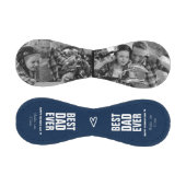 父の日の最高のパパの写真パーソナライズされた 野球ボール (パネル)