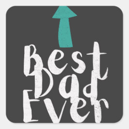 父の日の最高のパパミニマル スクエアシール