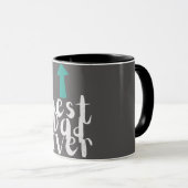 父の日の最高のパパミニマル マグカップ (正面右)