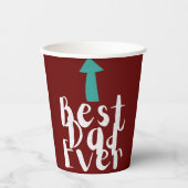 父の日の最高のパパミニマル 紙コップ (正面)