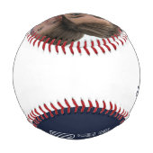 父の日の最高のパパ写真 野球ボール (裏面)