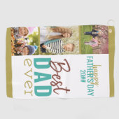 父の日の最高のパパ3 Photo Strip ゴルフタオル (横)