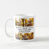 父の日の最高のパパ5枚フォトコラージュ コーヒーマグカップ (左)