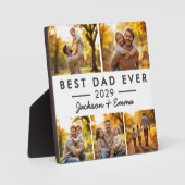 父の日の最高のパパ5枚フォトコラージュ フォトプラーク (正面)