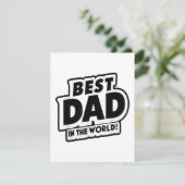 父の日の最高のパパ エンクロージャーカード (スタンド正面)