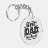 父の日の最高のパパ キーホルダー (正面左)