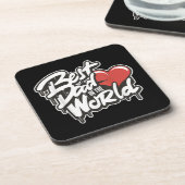 父の日の最高のパパ コースター (左側)