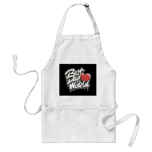 父の日の最高のパパ スタンダードエプロン (正面)