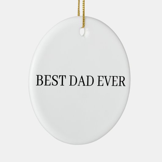 父の日の最高のパパ セラミックオーナメント (右)